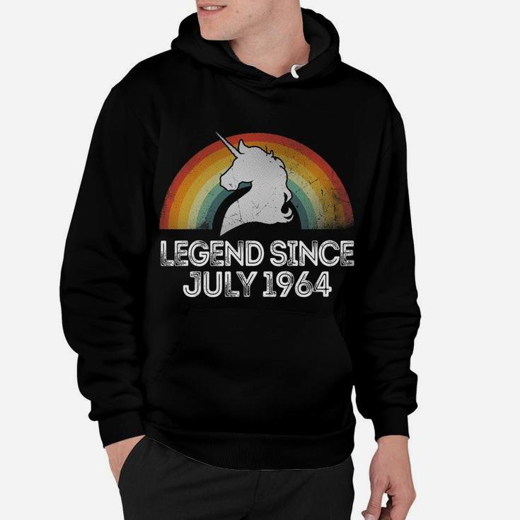 Unicorn Legend Since June 1964 58th Birthday Gift Vintage  Hoodie