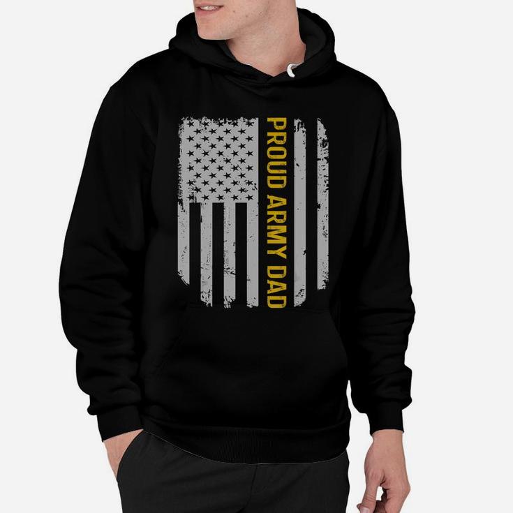 Vintage American Flag Proud Army Dad Father's Day Gift T-shirt Hoodie