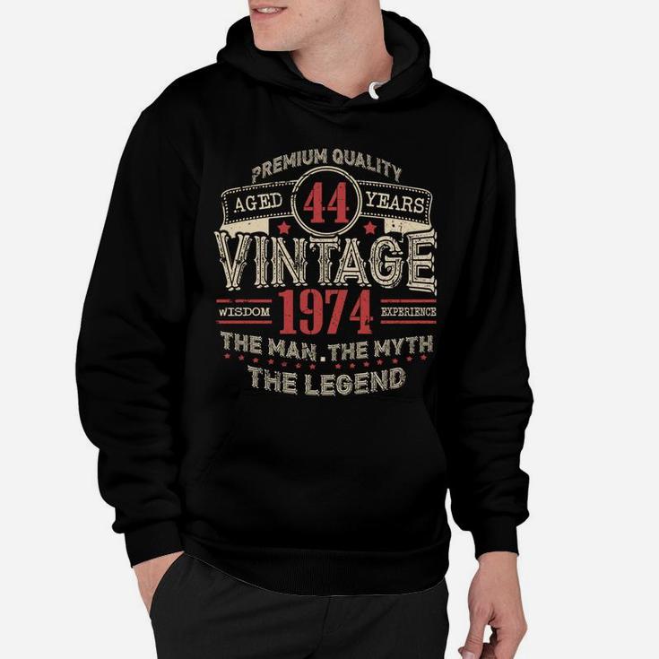 Vintage Awesome Legends Born In 1974 Aged 48th Yrs Years Old Hoodie