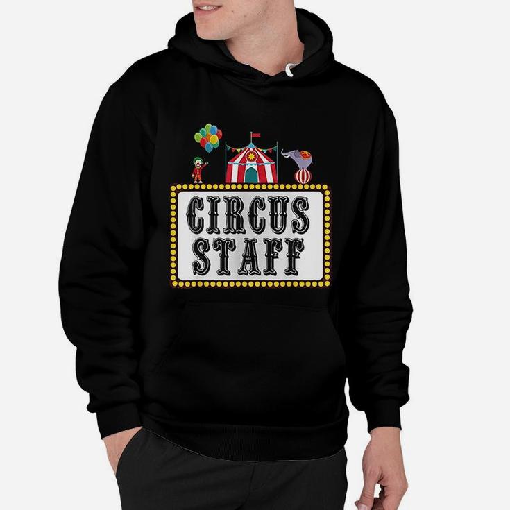 Vintage Circus Birthday Party Event Circus Staff Hoodie