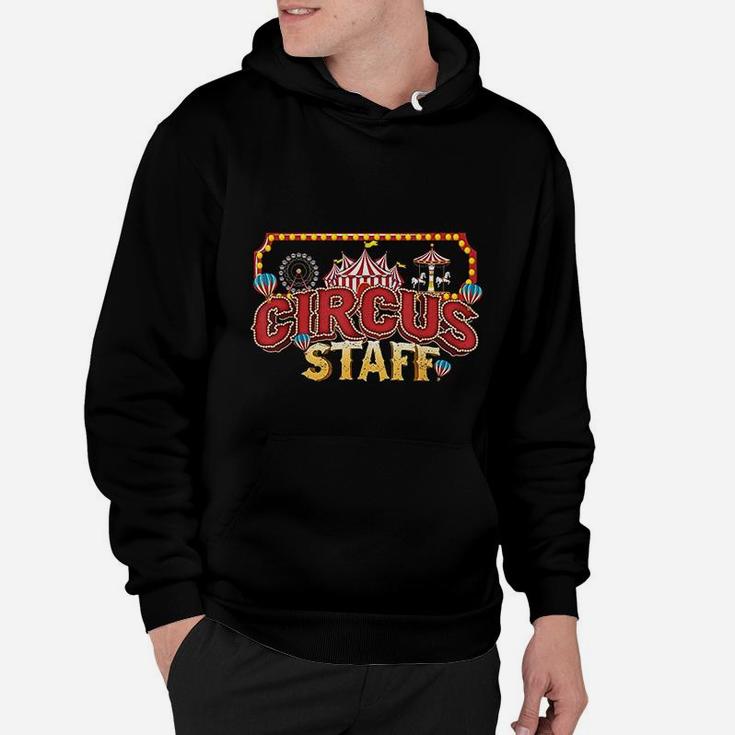 Vintage Circus Themed Birthday Party Event Circus Staff Hoodie