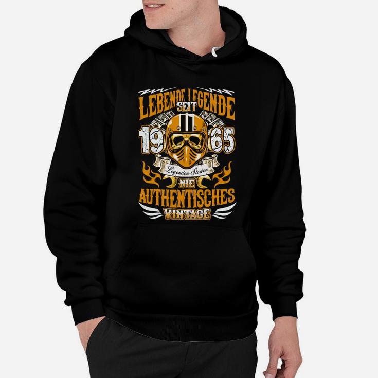 Vintage Lebenslegende 1963 Hoodie, Totenkopf mit Lorbeer