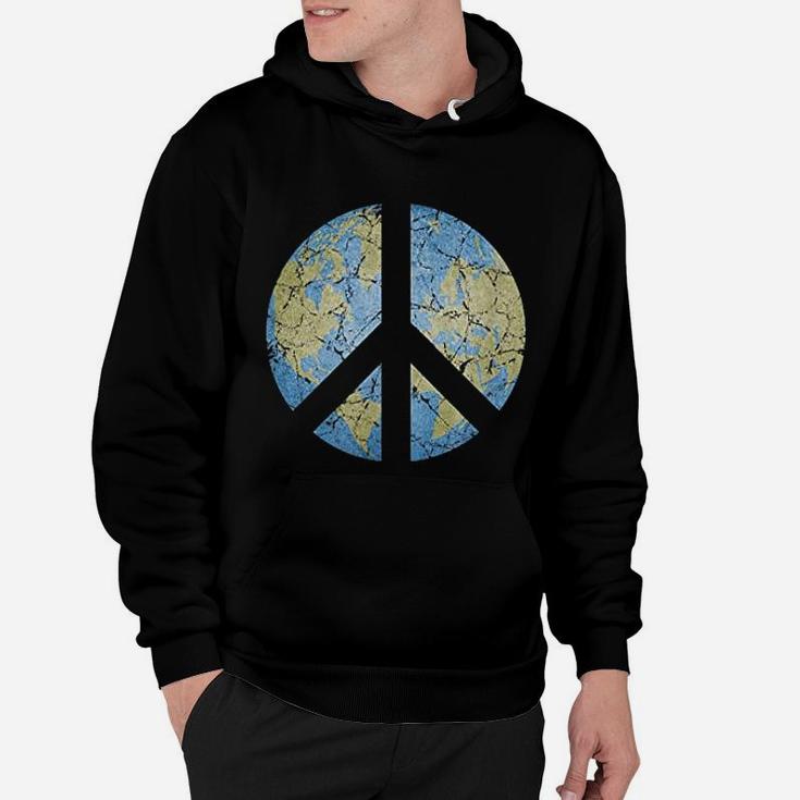 Vintage Peace On Earth World Peace Hoodie
