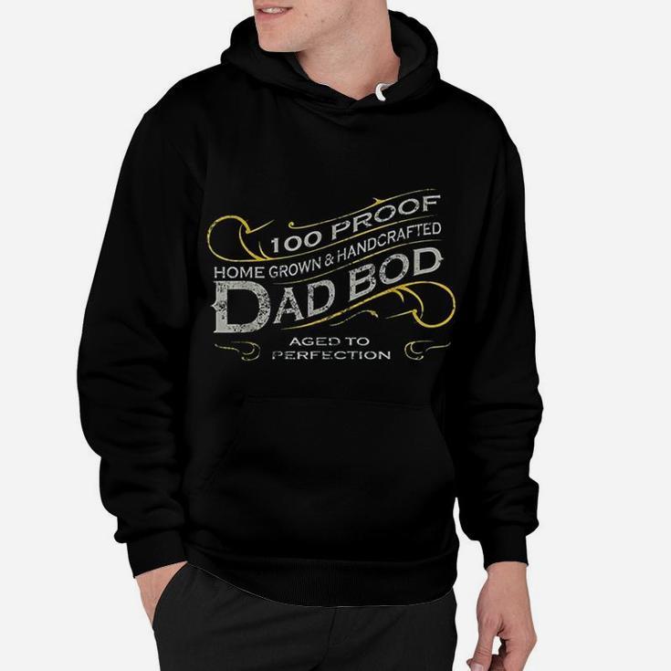 Vintage Whiskey Label Dad Bod Funny New Father Gift Hoodie