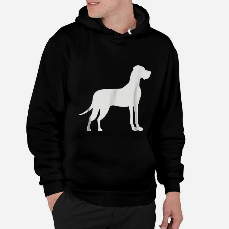 White Great Dane Dogs Hoodie