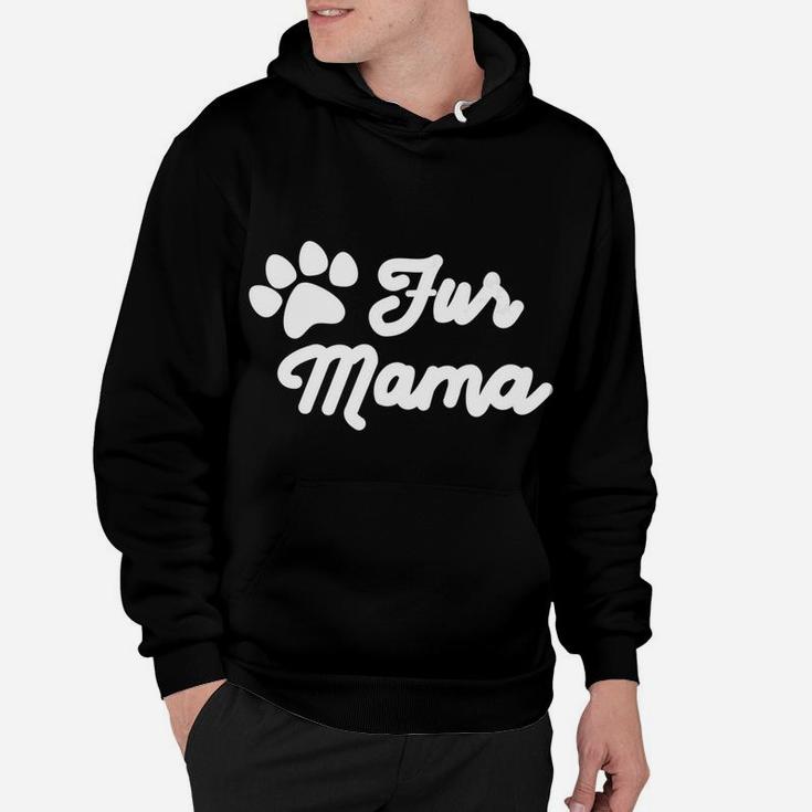 Womens Fur Mama Dog Cute Doggy For Dog Moms Hoodie