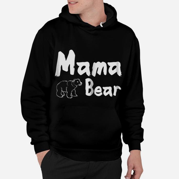 Womens Mama Bear With Bear Artwork Hoodie