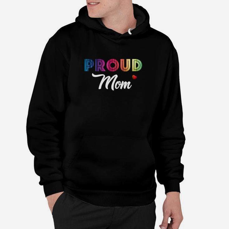 Womens Proud Mom Of Lgbt Son Daughter Gay Lesbian Pride Gifts Hoodie