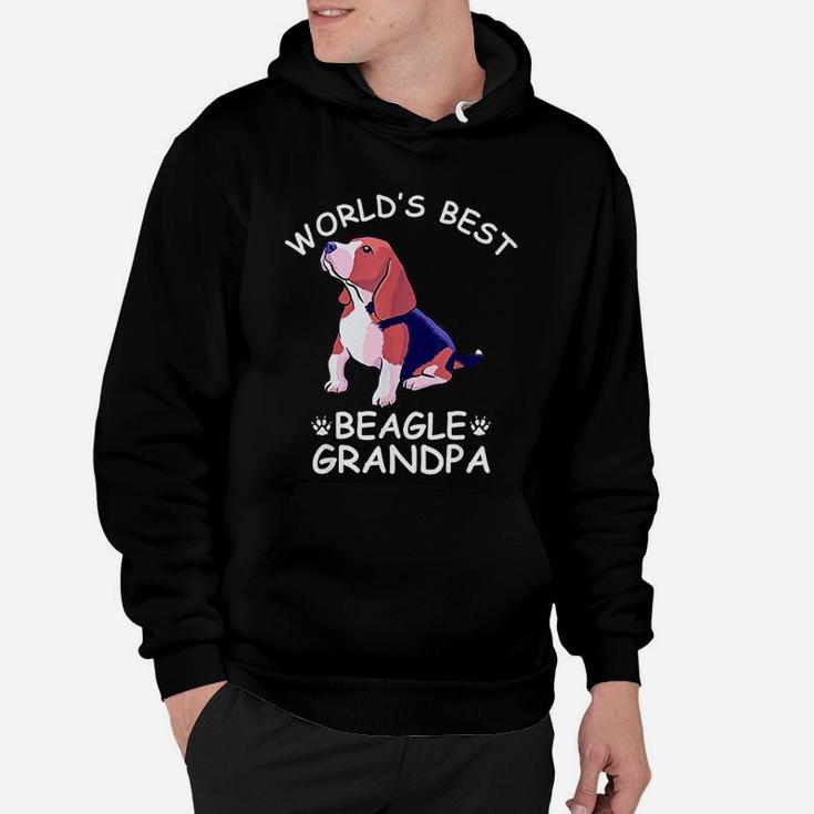 World Best Beagle Grandpa Funny Granddog Dog Lover Hoodie
