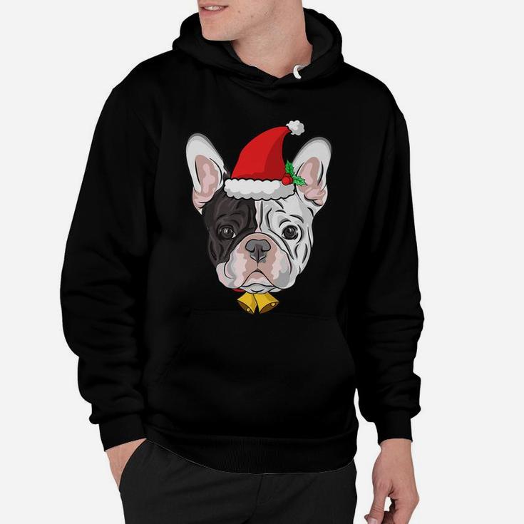 Xmas Funny French Bulldog With Antlers Christmas Hoodie