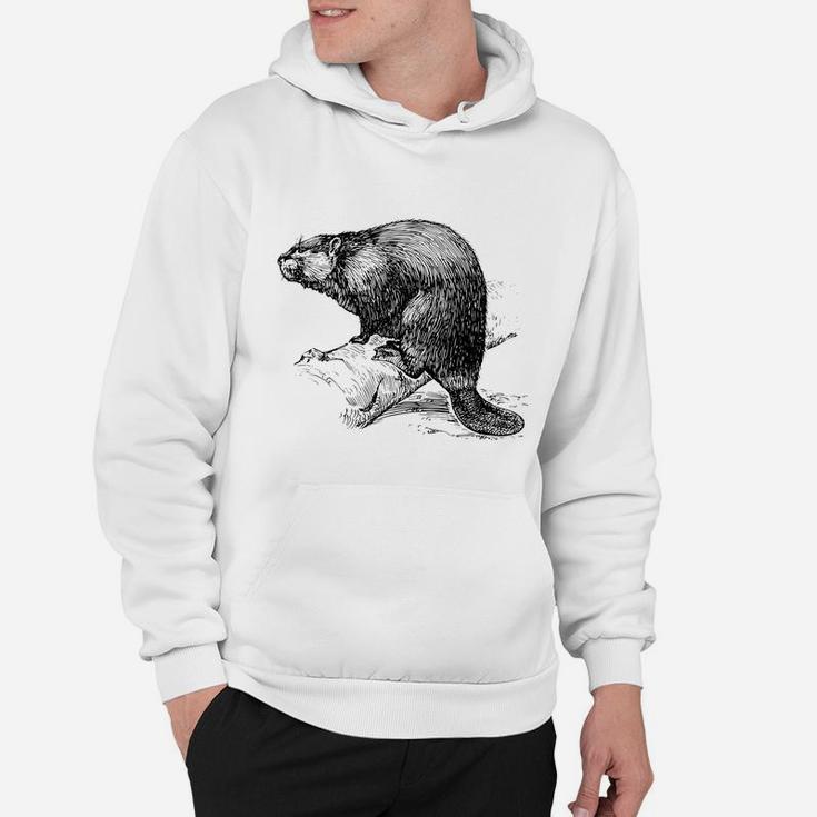 Beaver Biber Nagetier Rodents Wood Water4 - Mens Premium T-shirt Hoodie
