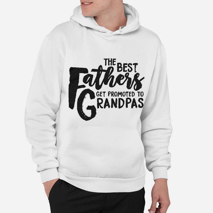 Best Fathers Get Promoted To Grandpas Funny Family Relationship Hoodie