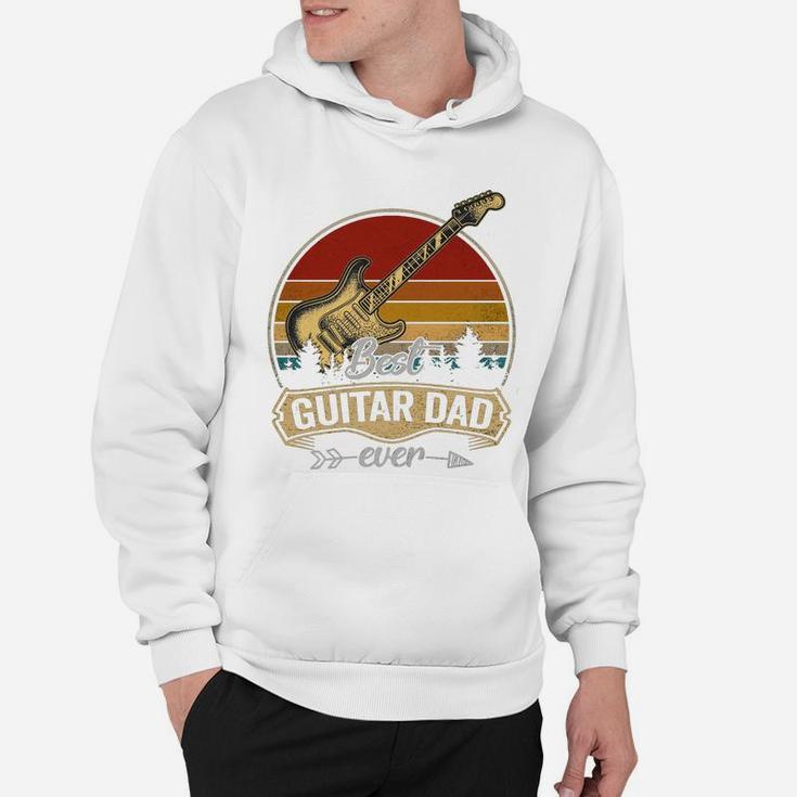 Best Guitar Dad Ever Vintage Sunset Guitarist Shirt Men Gift T-shirt Hoodie