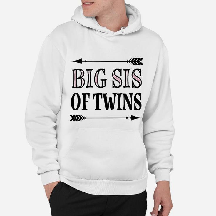 Big Sis Of Twins Sister Announcement Toddler Hoodie