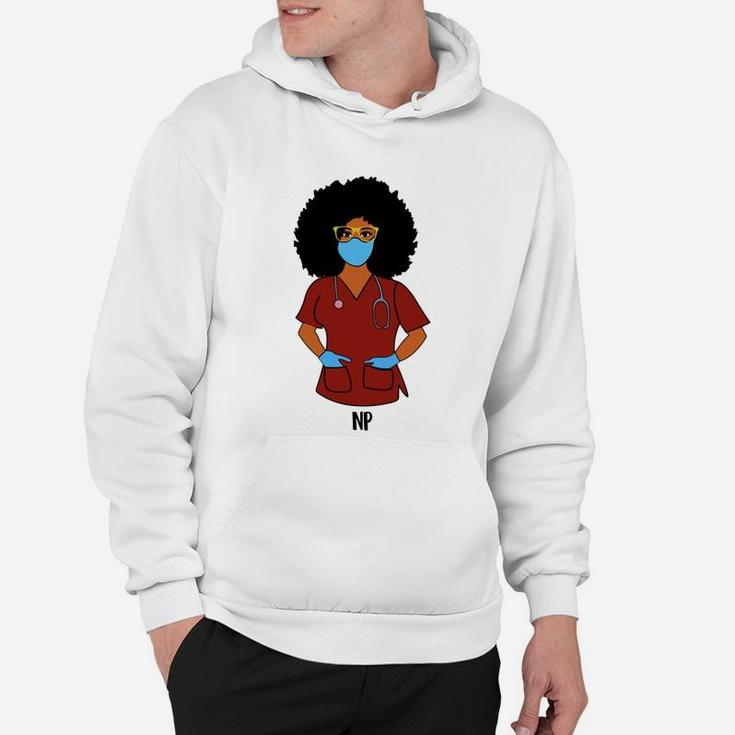 Black History Month Proud Np Awesome Nursing Job Title Hoodie