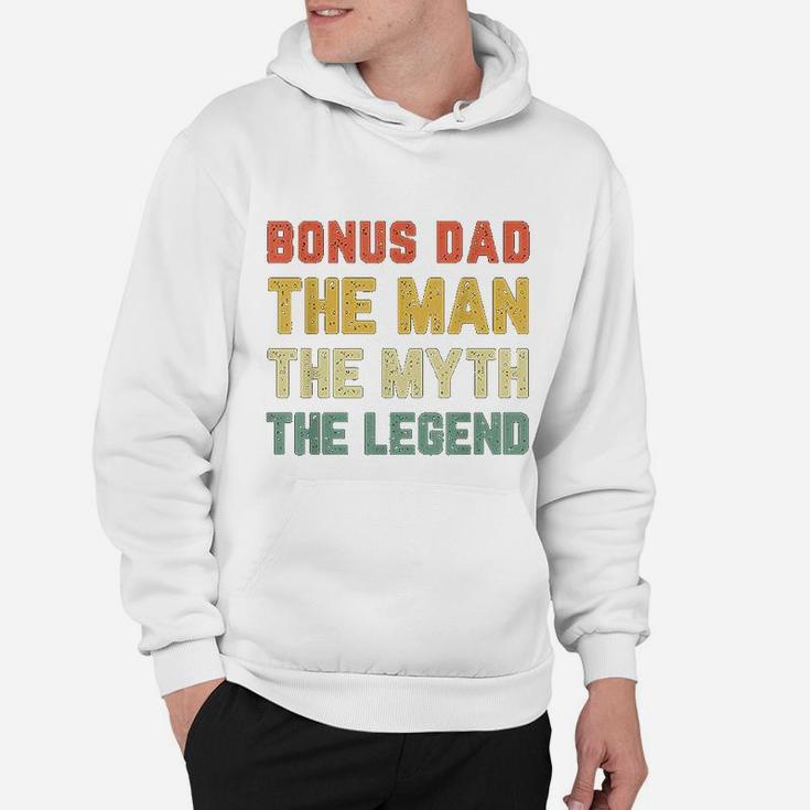 Bonus Dad The Man The Myth The Legend Vintage Gift Christmas Hoodie