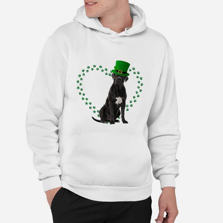 Cane Corso Heart Paw Leprechaun Hat Irish St Patricks Day Gift For Dog Lovers Hoodie