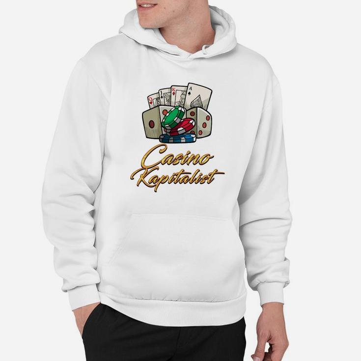 Casino Kapitalist Herren Hoodie mit Motiv, Lustiges Spieler Tee