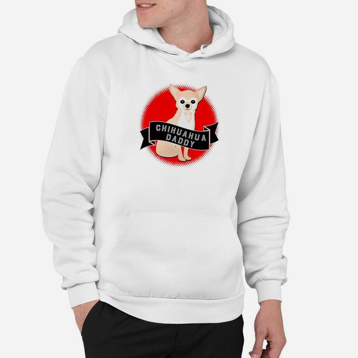 Chihuahua Daddy Retro Style, dad birthday gifts Hoodie