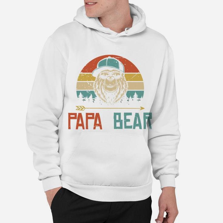 Cool Papa Bear Vintage Gift Idea For Fathers Day Hoodie