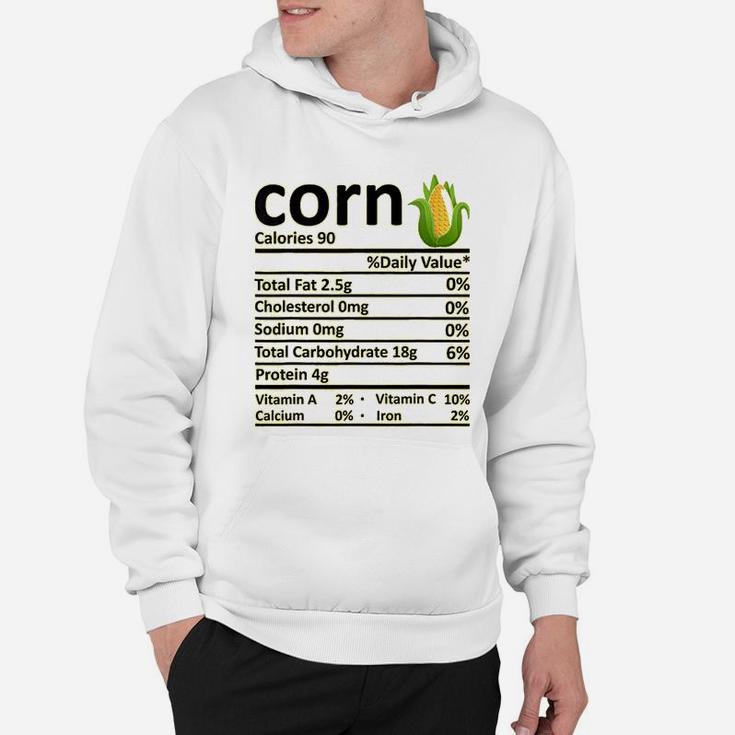 Corn Nutrition Food Facts Thanksgiving Costume Christmas Hoodie
