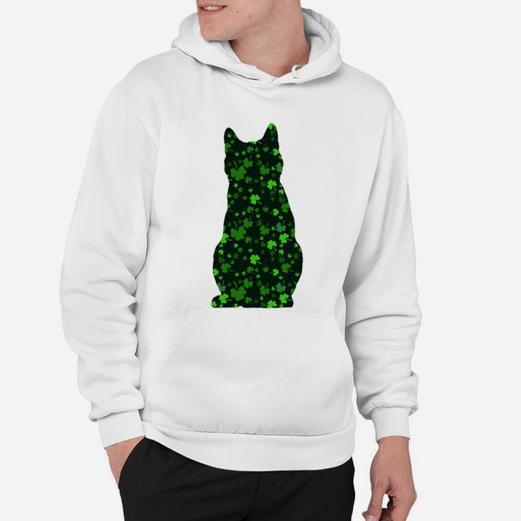 Cute Shamrock Chartreux Mom Dad Gift St Patricks Day Awesome Cat Lovers Gift Hoodie