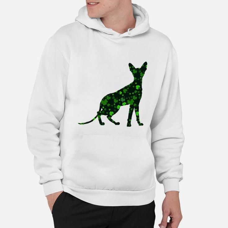 Cute Shamrock Cornish Rex Mom Dad Gift St Patricks Day Awesome Cat Lovers Gift Hoodie