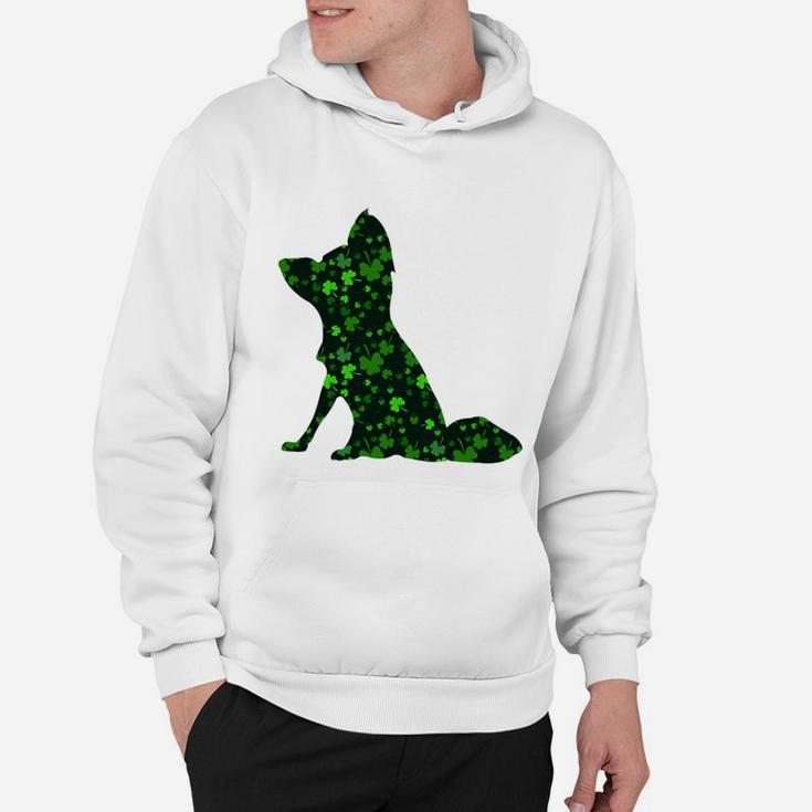Cute Shamrock Papillon Mom Dad Gift St Patricks Day Awesome Dog Lovers Gift Hoodie
