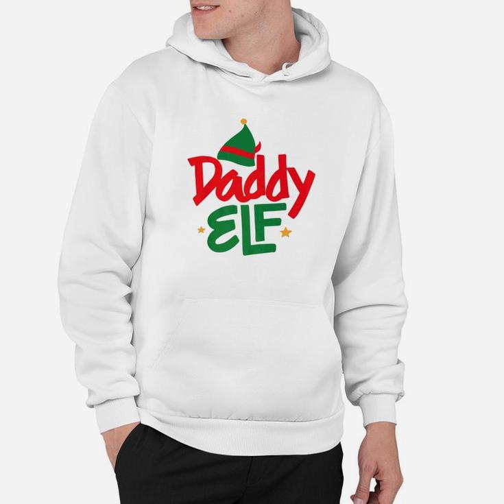 Daddy Elf Funny Parent Dad Christmas Hoodie