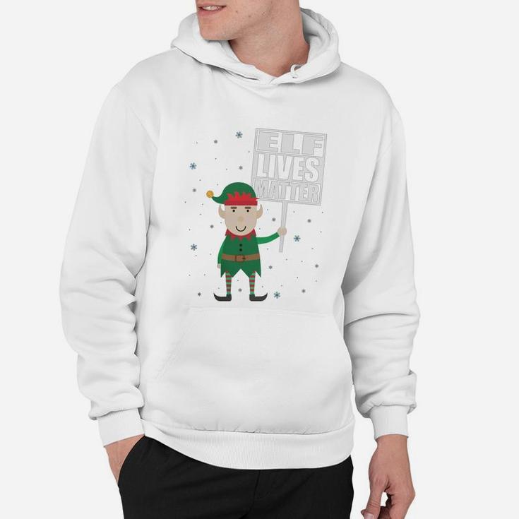 Elf Lives Matter Funny Christmas Elf Shirt Hoodie