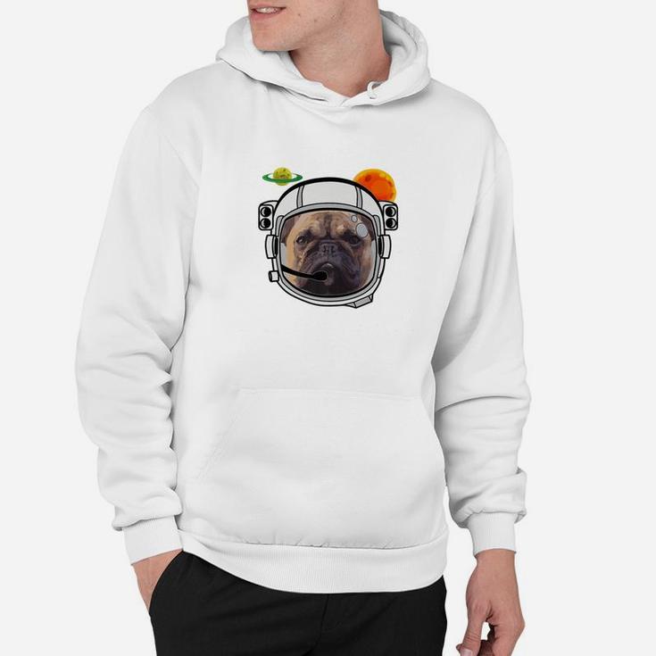 French Bulldog Astronaut In Space Funny My Frenchie Design Hoodie