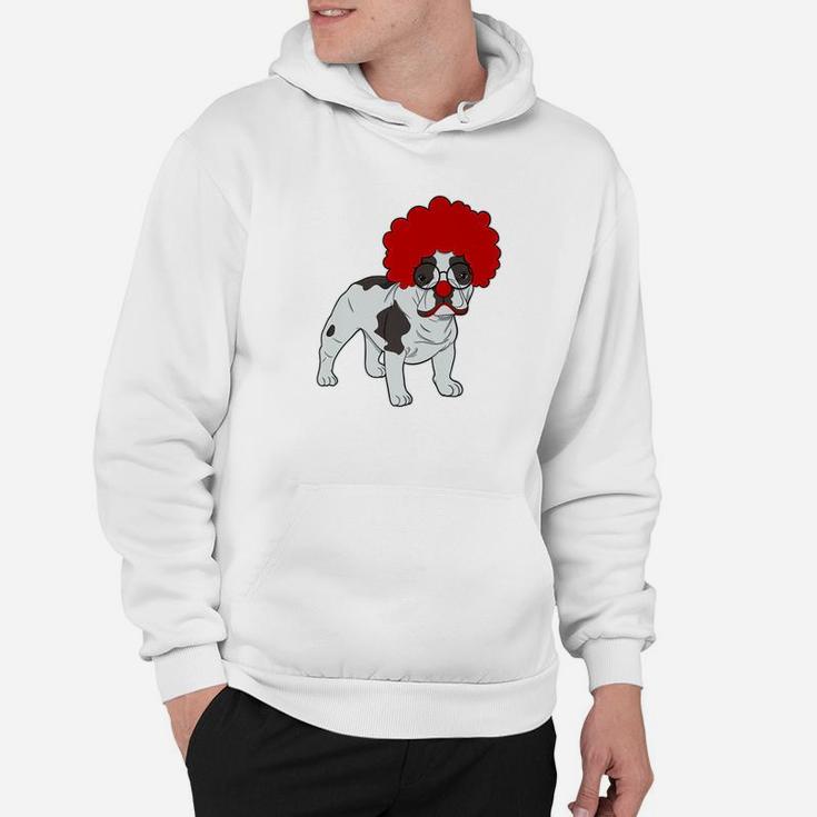 French Bulldog Clown Funny Frenchie Dog Lover Gift Hoodie