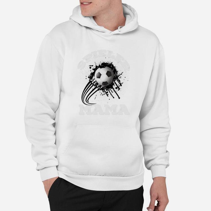 Fußball Farbspritzer Design Hoodie für Herren in Weiß