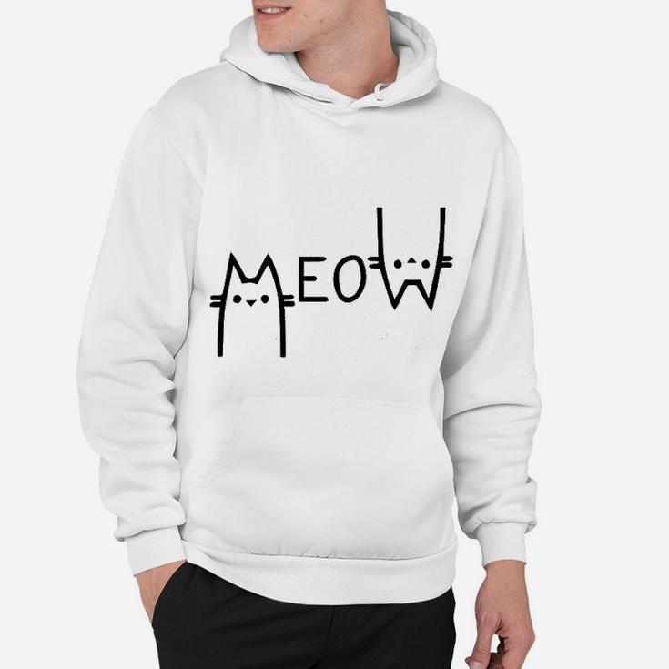 Funny Cat Lover Meow Hoodie