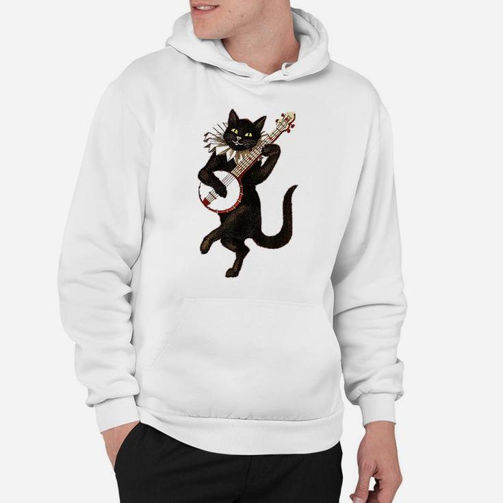 Funny Cat Playing Guitar Hoodie