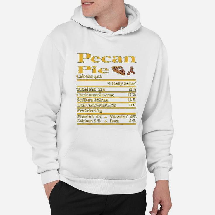 Funny Pecan Pie Nutrition Fact Gift Thanksgiving Christmas Hoodie