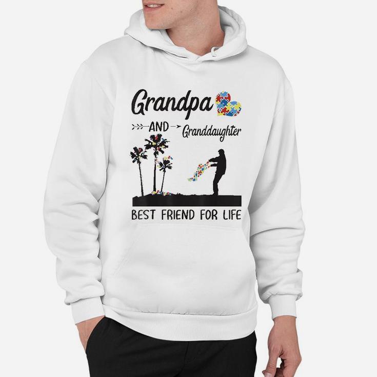 Grandpa And Granddaughter Best Friend For Life Puzzle Awareness Hoodie