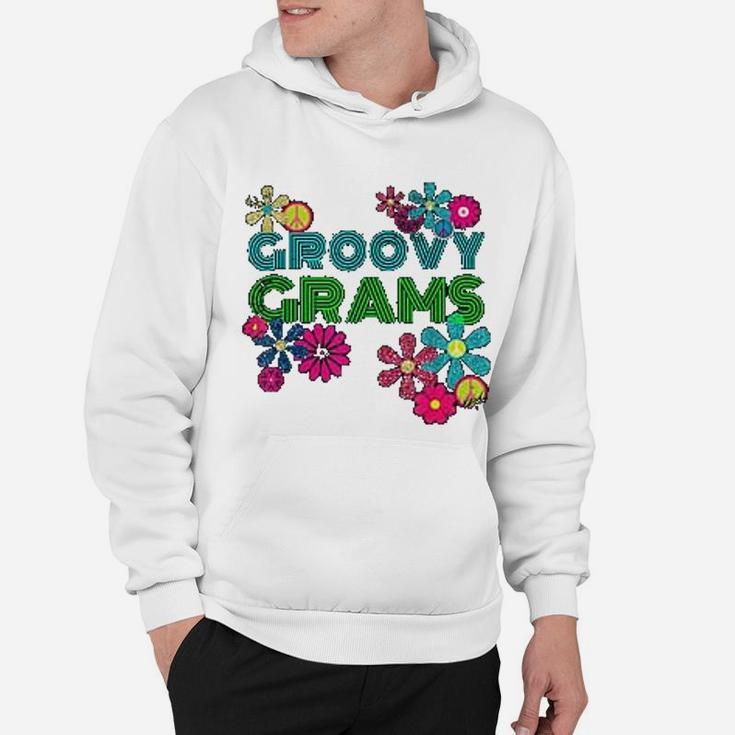 Groovy Grams Grandmother Hippie Flower Hoodie