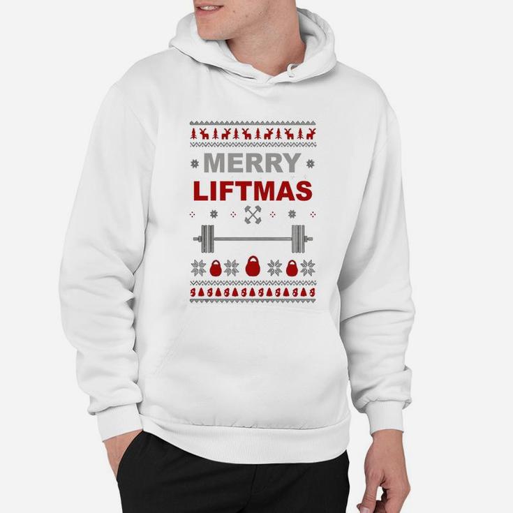 Gym Merry Liftmas Christmas Ugly Sweater Hoodie