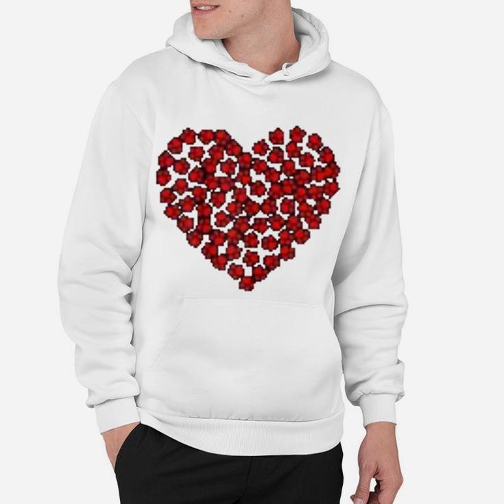 Heart Paws Print Dog Love Valentines Day Gift Hoodie