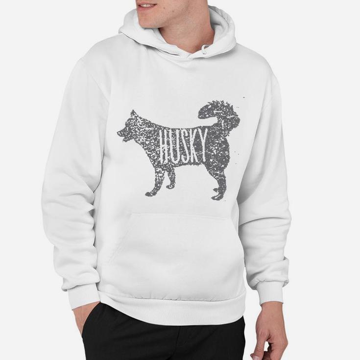 Husky Dog Silhouette Relaxeds Hoodie