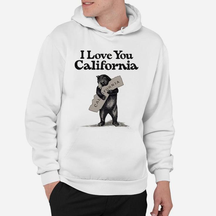 I Love You California Bear State Hug Hoodie