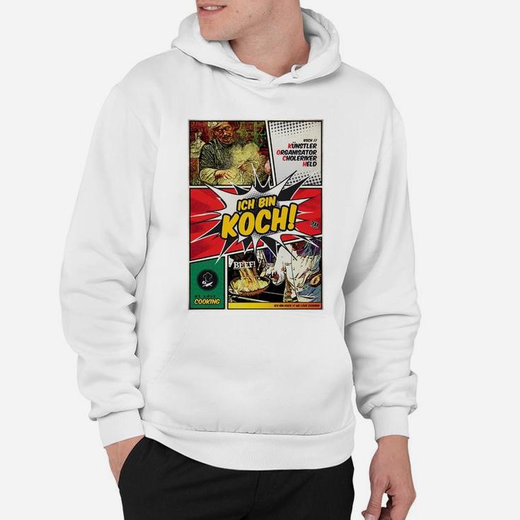 Ich bin Koch! Lustiges Comic-Design Herren Hoodie für Küchenchefs