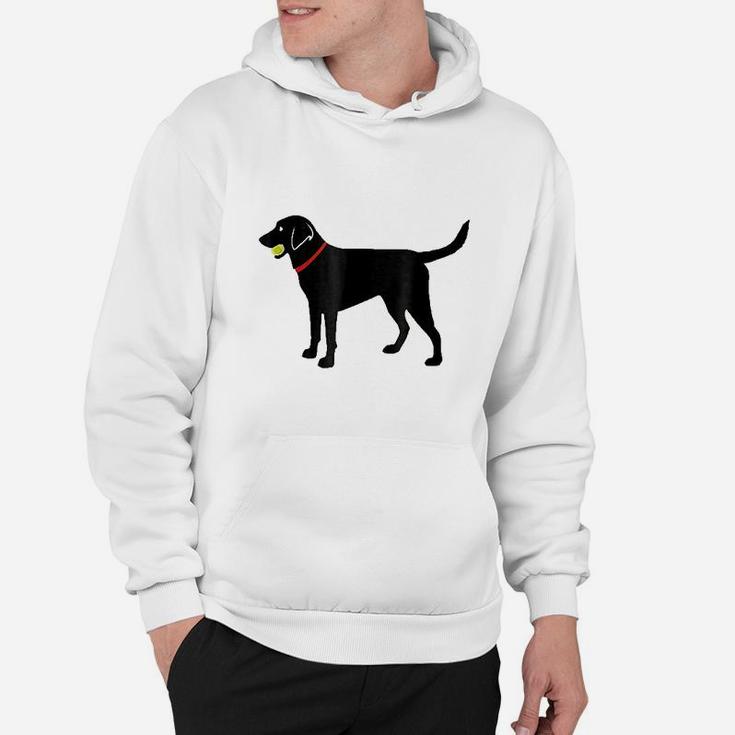 Labrador Retriever Fetch Black Lab Play Ball Hoodie