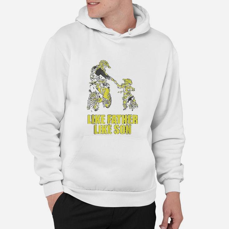 Like Father Motocross Like Son Motocross Dad And Motocrosser Hoodie