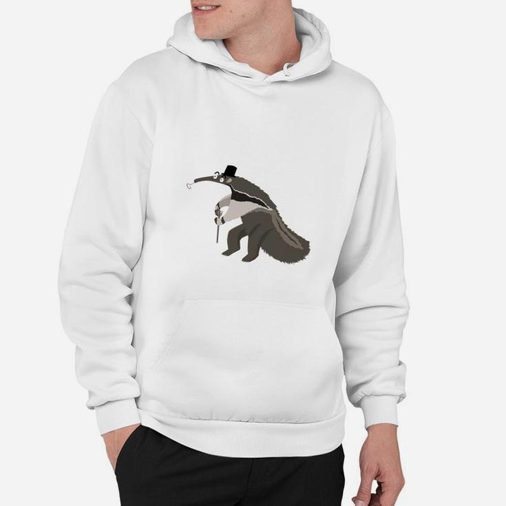 Lustiger Ameisenbär Mit Stock Hoodie