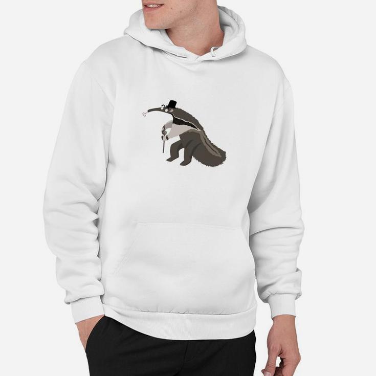 Lustiger Ameisenbär Mit Stock Hoodie