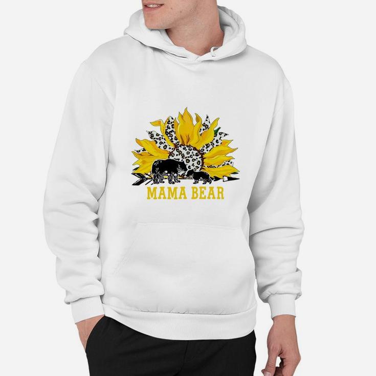 Mama Bear And Sunflower Women Gift, Mother's Day mom gift Hoodie