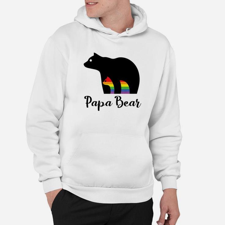 Mens Fathers Day Papa Bear Gift For Father Of Gay Child Hoodie