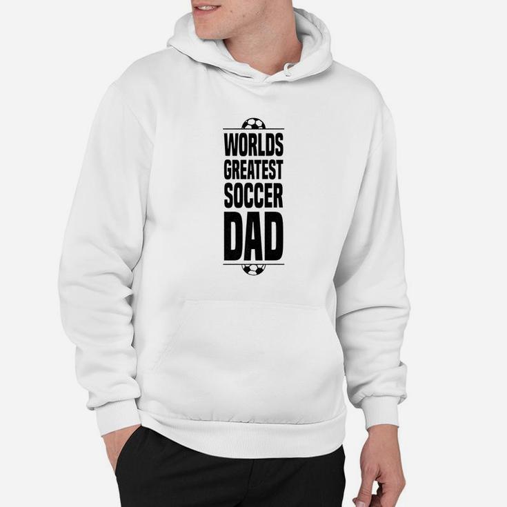 Mens Fathers Day Soccer Dad Worlds Greatest Vintage Hoodie